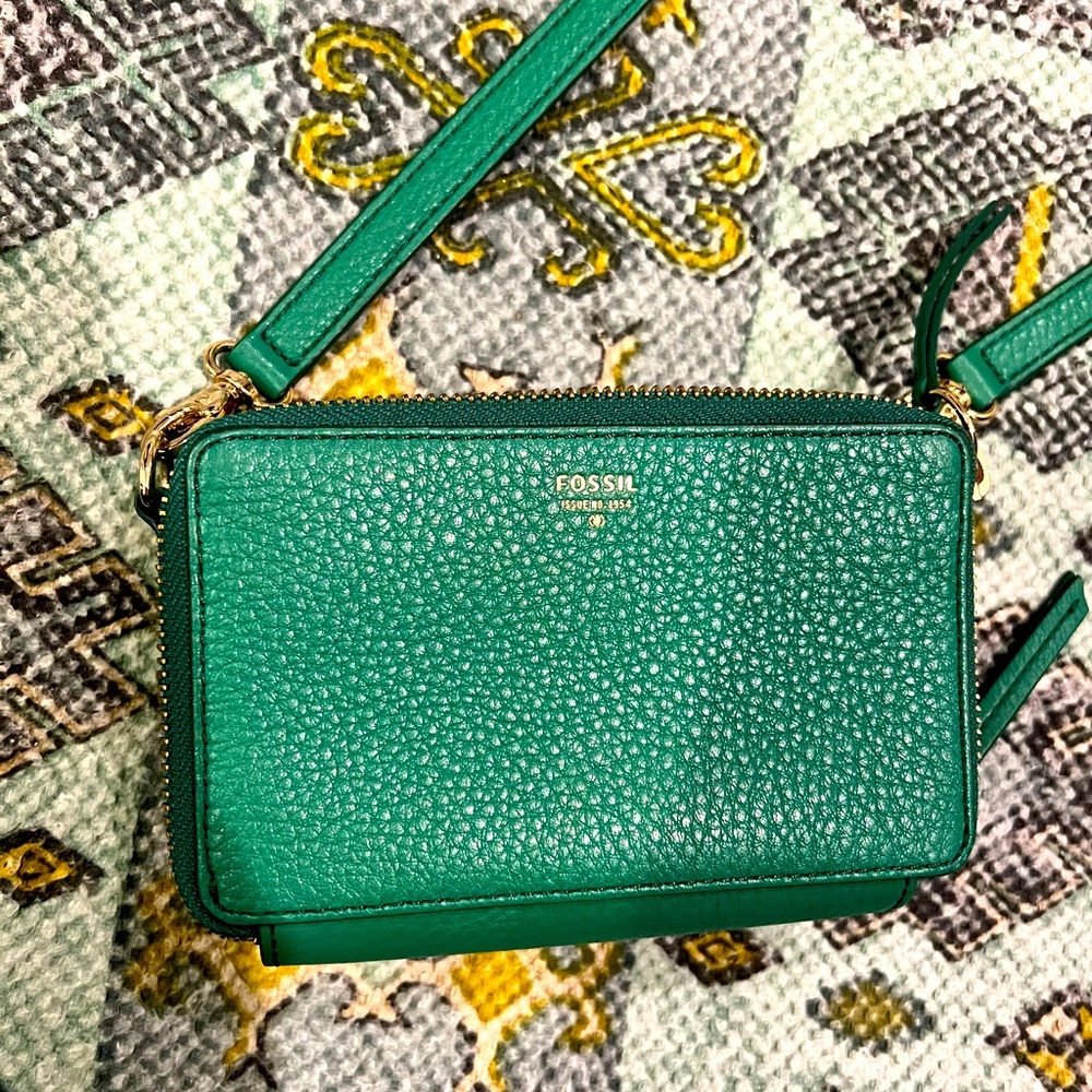 Fossil Small X-body Purse Green